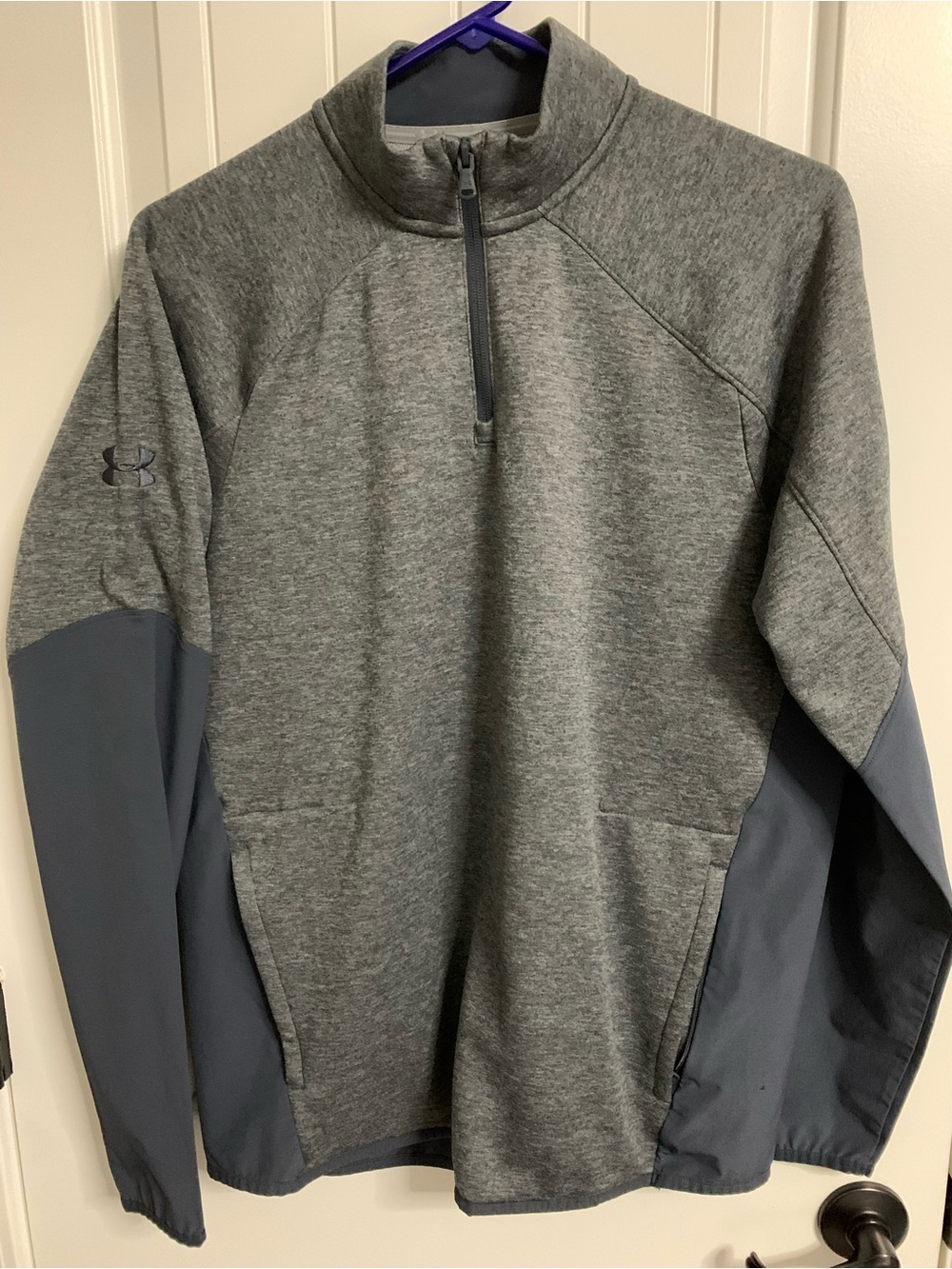 Under Armour Gray Two-Tone Half-Zip Performance Pullover